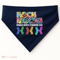 Rock Your Socks For World Down Syndrome Day USA-Made Doggie Bandana thumb 0