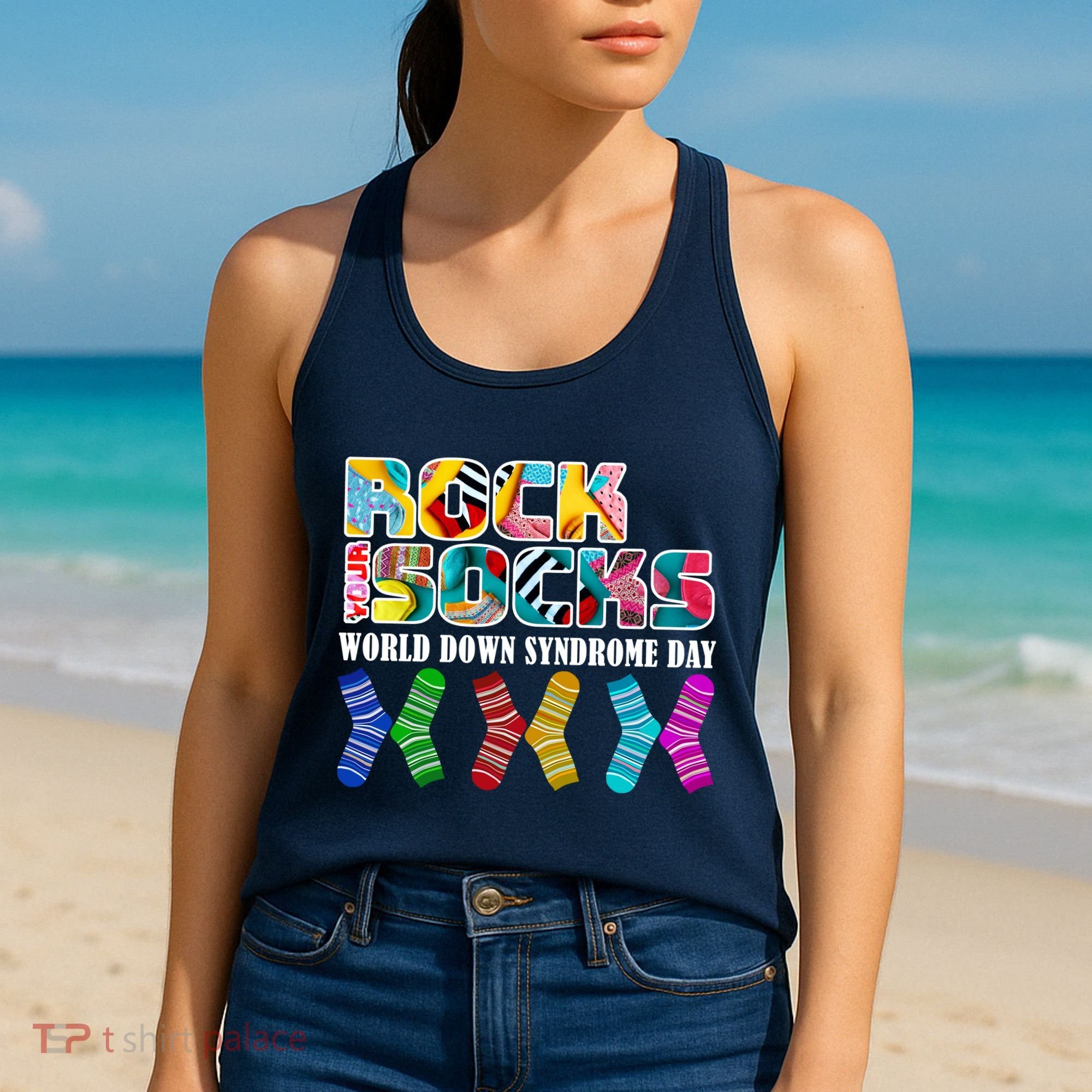 Rock Your Socks For World Down Syndrome Day Women's Tank Top
