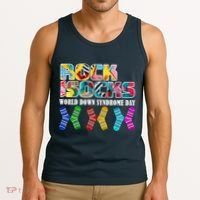 Rock Your Socks For World Down Syndrome Day Tank Top thumb 3