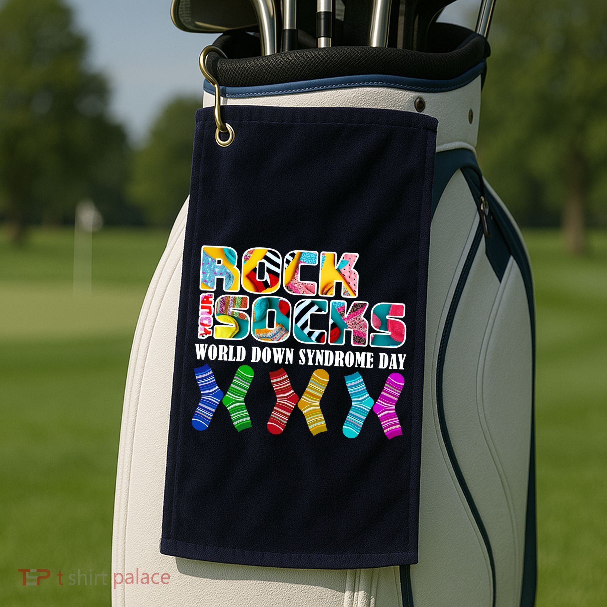 Rock Your Socks For World Down Syndrome Day Golf Towel