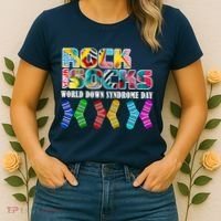Rock Your Socks For World Down Syndrome Day Women's T-Shirt thumb 2