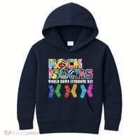 Rock Your Socks For World Down Syndrome Day Kids Hoodie thumb 0