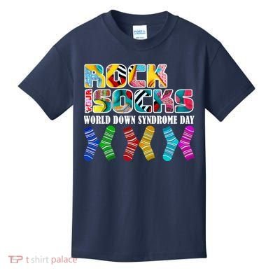 Rock Your Socks For World Down Syndrome Day Kids T-Shirt