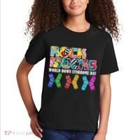 Rock Your Socks For World Down Syndrome Day Kids T-Shirt thumb 2