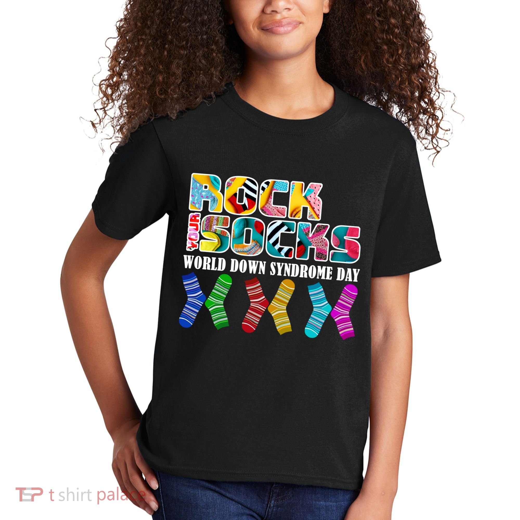 Rock Your Socks For World Down Syndrome Day Kids T-Shirt