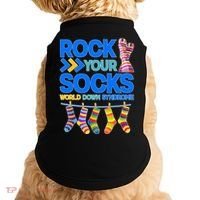 Rock Your Socks World Down Syndrome Awareness Day Doggie Tank thumb 0
