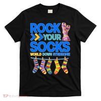 Rock Your Socks World Down Syndrome Awareness Day T-Shirt thumb 0
