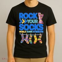 Rock Your Socks World Down Syndrome Awareness Day T-Shirt thumb 3