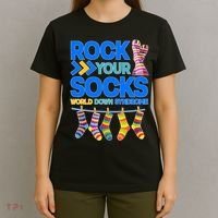 Rock Your Socks World Down Syndrome Awareness Day T-Shirt thumb 4