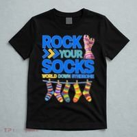 Rock Your Socks World Down Syndrome Awareness Day T-Shirt thumb 5