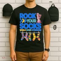Rock Your Socks World Down Syndrome Awareness Day T-Shirt thumb 6