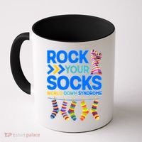 Rock Your Socks World Down Syndrome Awareness Day Coffee Mug thumb 0