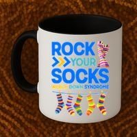 Rock Your Socks World Down Syndrome Awareness Day Coffee Mug thumb 2