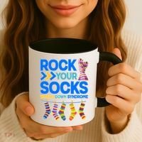 Rock Your Socks World Down Syndrome Awareness Day Coffee Mug thumb 3