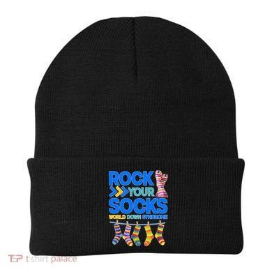 Rock Your Socks World Down Syndrome Awareness Day Beanie