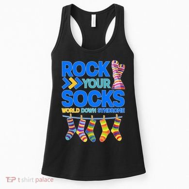 Rock Your Socks World Down Syndrome Awareness Day Women's Tank Top