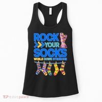 Rock Your Socks World Down Syndrome Awareness Day Women's Tank Top thumb 0
