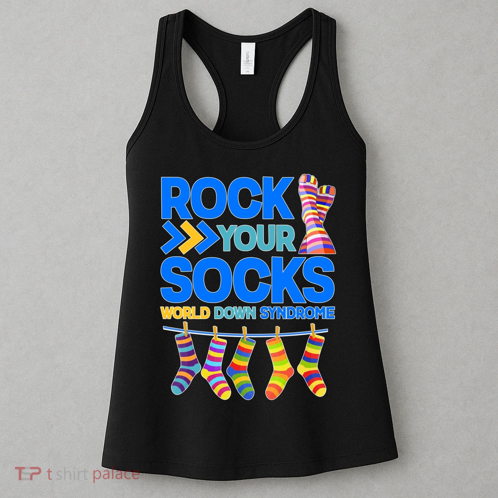 Rock Your Socks World Down Syndrome Awareness Day Women's Tank Top