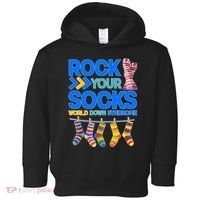 Rock Your Socks World Down Syndrome Awareness Day Toddler Hoodie thumb 0