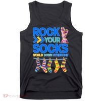 Rock Your Socks World Down Syndrome Awareness Day Tank Top thumb 0