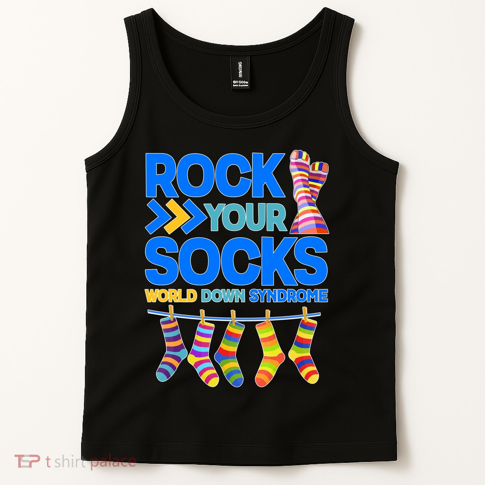 Rock Your Socks World Down Syndrome Awareness Day Tank Top