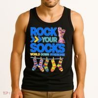 Rock Your Socks World Down Syndrome Awareness Day Tank Top thumb 3