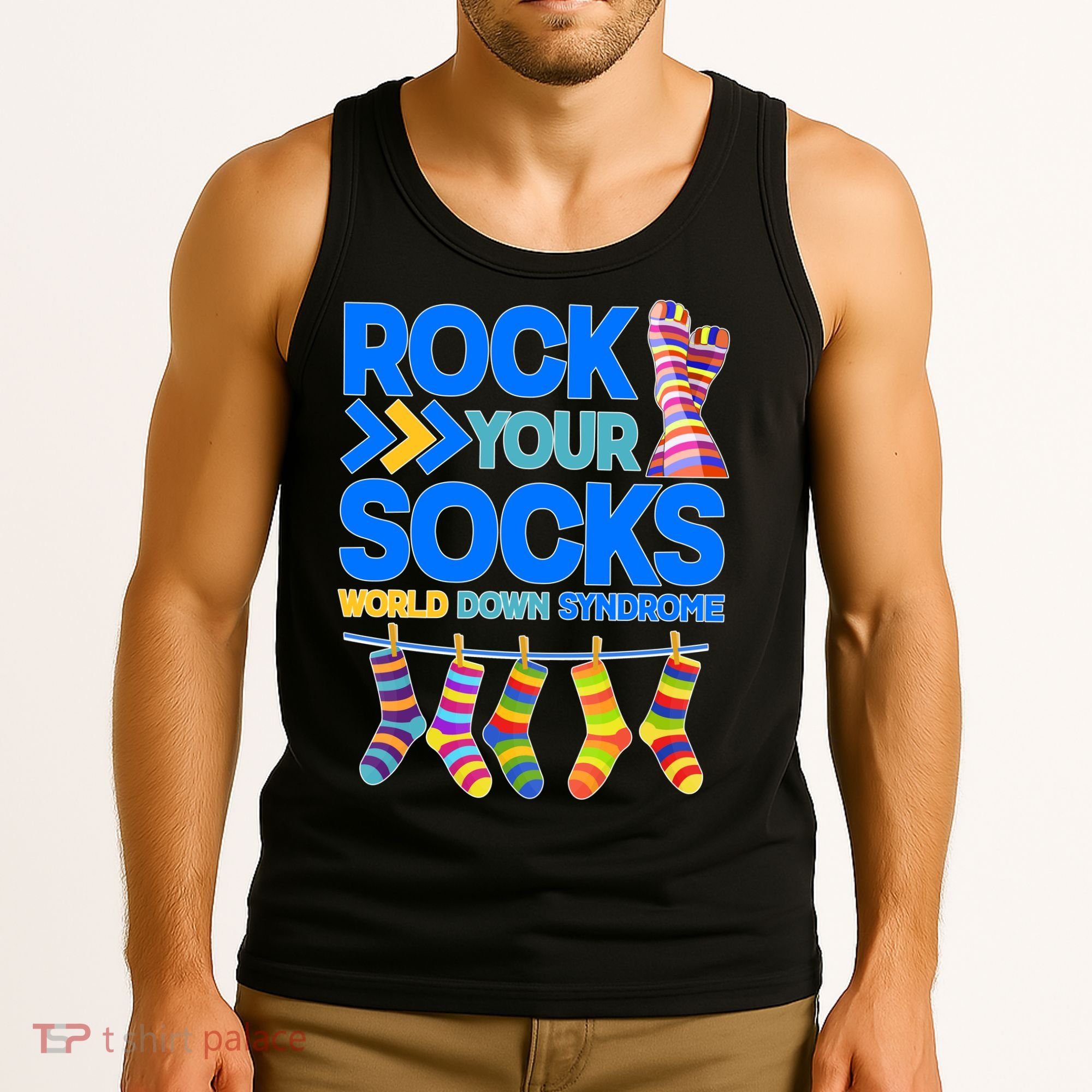 Rock Your Socks World Down Syndrome Awareness Day Tank Top