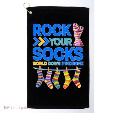 Rock Your Socks World Down Syndrome Awareness Day Golf Towel