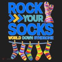 Rock Your Socks World Down Syndrome Awareness Day Golf Towel thumb 3
