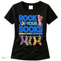 Rock Your Socks World Down Syndrome Awareness Day Women's T-Shirt thumb 0