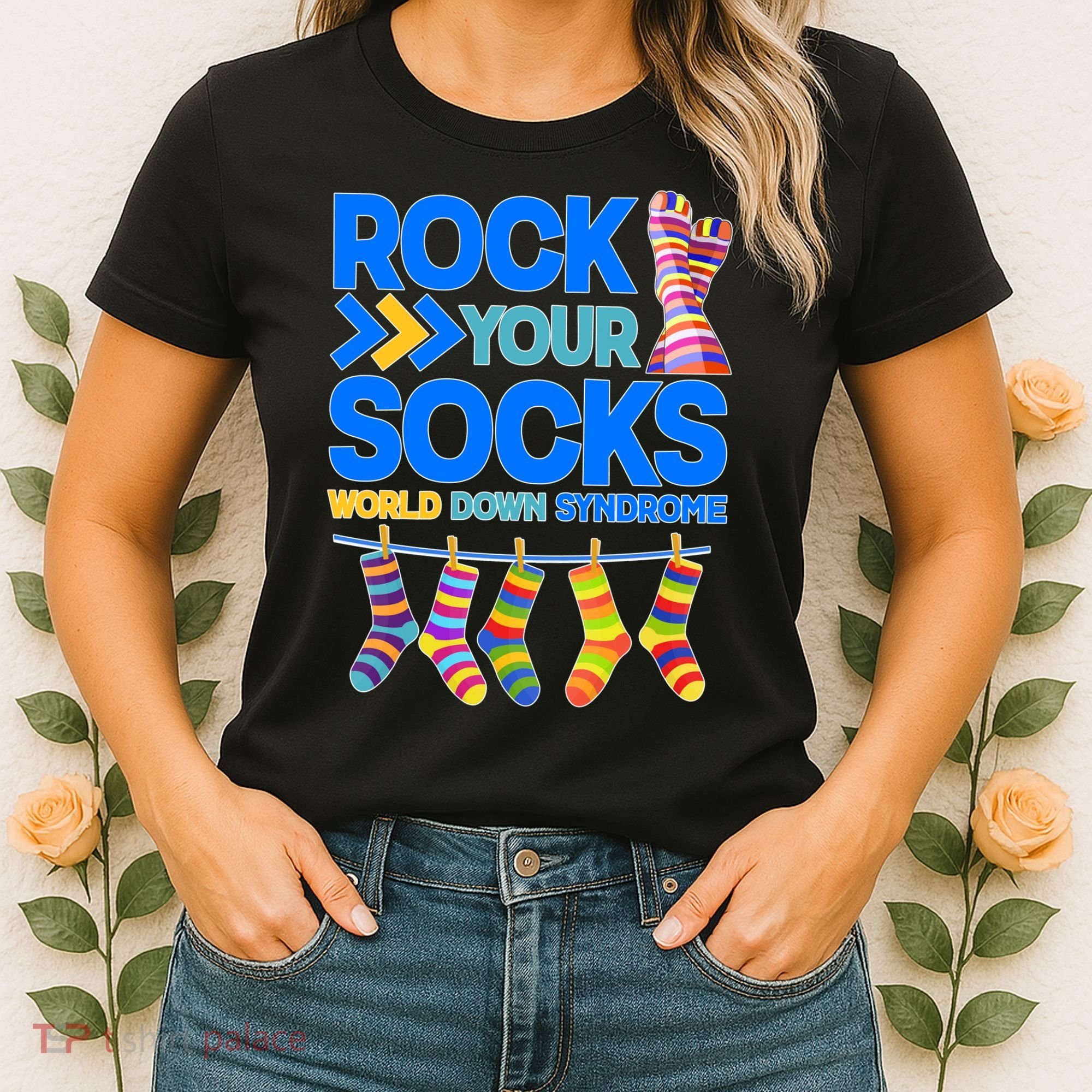 Rock Your Socks World Down Syndrome Awareness Day Women's T-Shirt