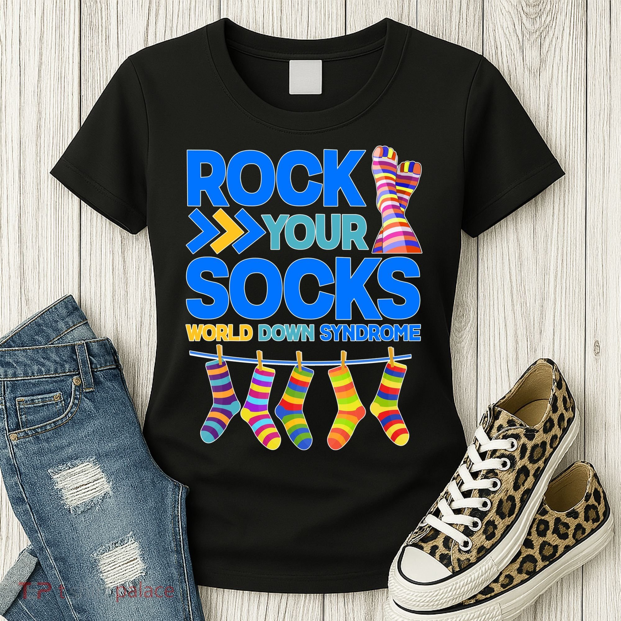 Rock Your Socks World Down Syndrome Awareness Day Women's T-Shirt