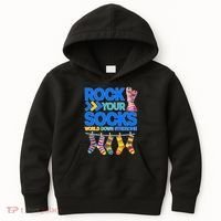 Rock Your Socks World Down Syndrome Awareness Day Kids Hoodie thumb 0