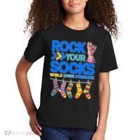 Rock Your Socks World Down Syndrome Awareness Day Kids T-Shirt thumb 2