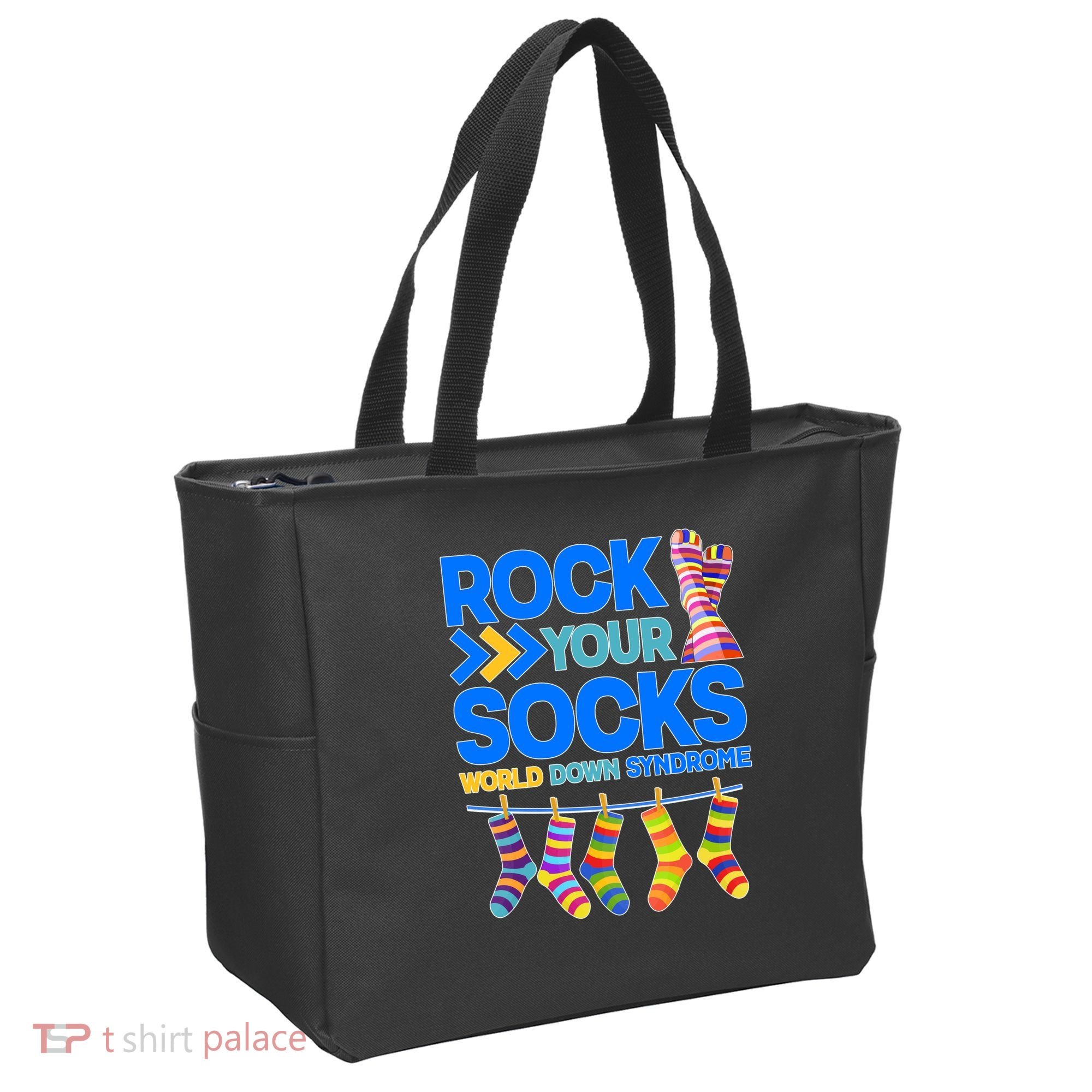 Rock Your Socks World Down Syndrome Awareness Day Tote Bag