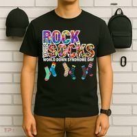 Rock Your Socks World Down Syndrome Day T-Shirt thumb 6