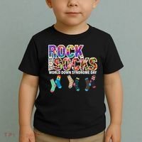 Rock Your Socks World Down Syndrome Day Toddler T-Shirt thumb 2
