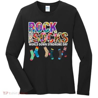 Rock Your Socks World Down Syndrome Day Women's Long Sleeve Shirt