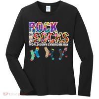 Rock Your Socks World Down Syndrome Day Women's Long Sleeve Shirt thumb 0