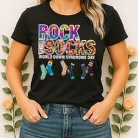 Rock Your Socks World Down Syndrome Day Women's T-Shirt thumb 2