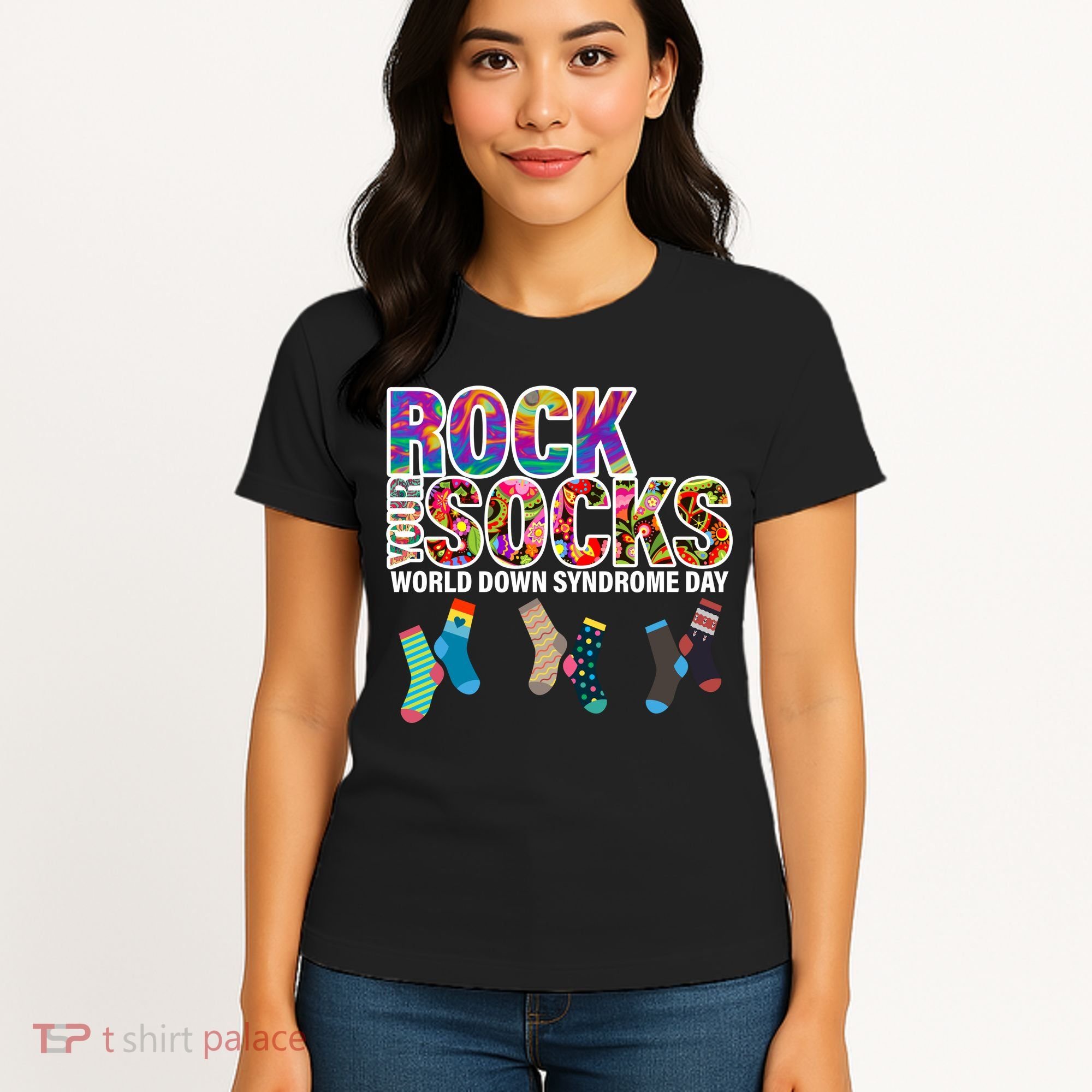 Rock Your Socks World Down Syndrome Day Women's T-Shirt