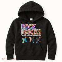 Rock Your Socks World Down Syndrome Day Kids Hoodie thumb 0