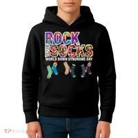 Rock Your Socks World Down Syndrome Day Kids Hoodie thumb 4