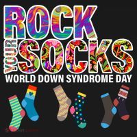 Rock Your Socks World Down Syndrome Day Kids Long Sleeve Shirt thumb 2
