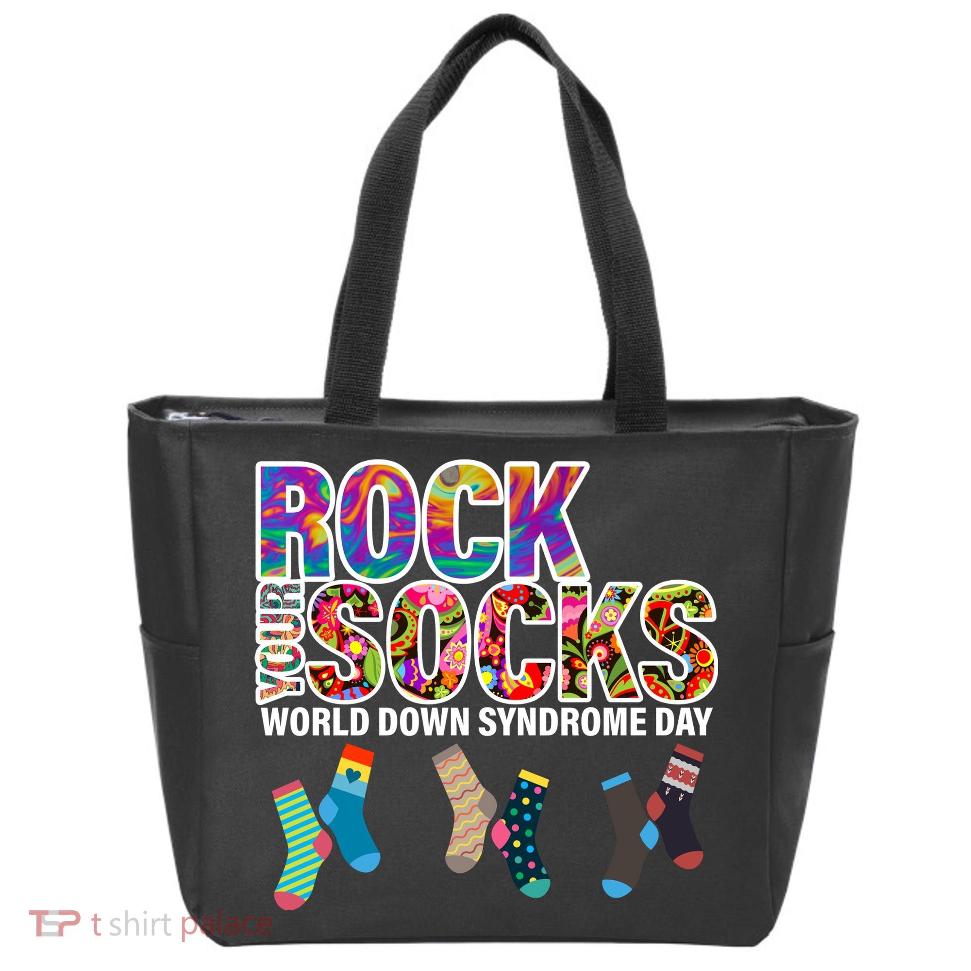 Rock Your Socks World Down Syndrome Day Tote Bag