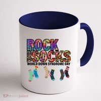 Rock Your Socks World Down Syndrome Day Coffee Mug thumb 1