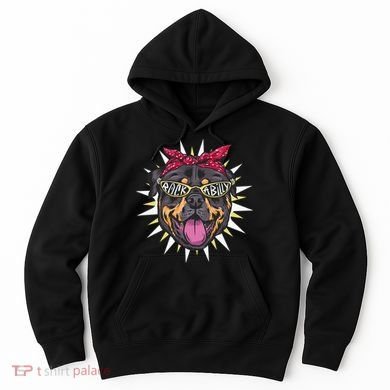 Rockabilly Rottweiler Dog Hoodie