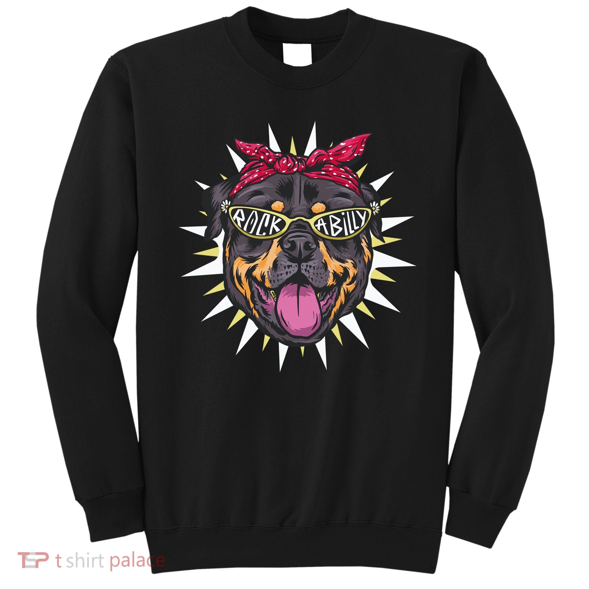 Rockabilly Rottweiler Dog Sweatshirt