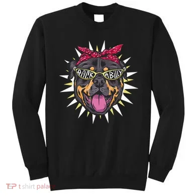 Rockabilly Rottweiler Dog Sweatshirt