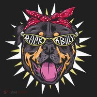 Rockabilly Rottweiler Dog Beanie thumb 2